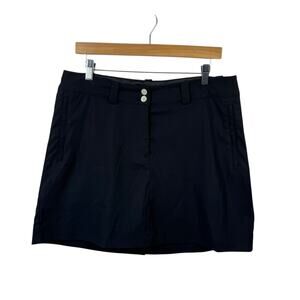 Nike Golf Dri-Fit Skirt Women 10 Black Skort Modern Rise Sport Active Pickleball
